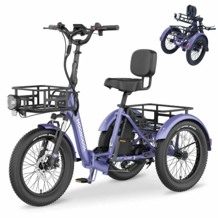 ✨⚡Clearance Sale🚲MOONCOOL 20" TK Pro Folding Electric |750W Motor Peak 1600W 6Speed Trike