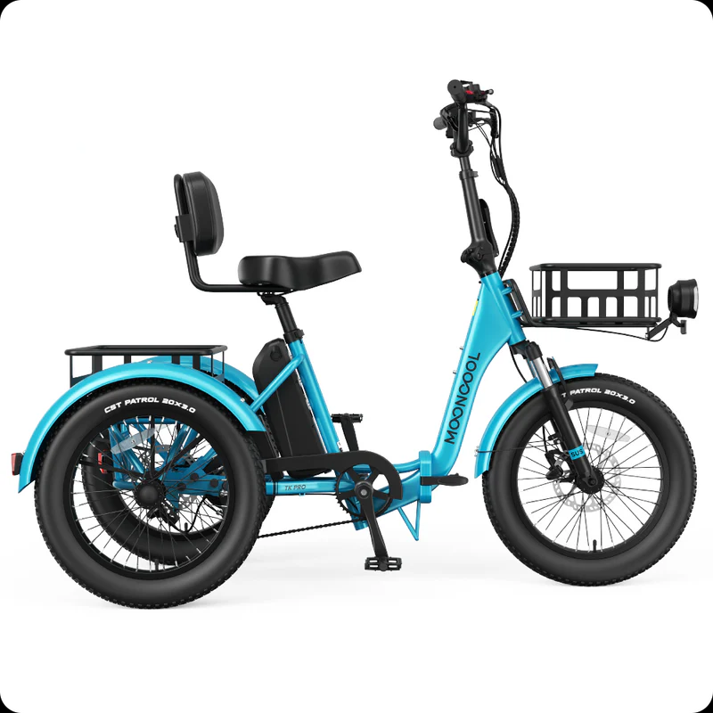 ✨⚡Clearance Sale🚲MOONCOOL 20" TK Pro Folding Electric |750W Motor Peak 1600W 6Speed Trike - 图片 7