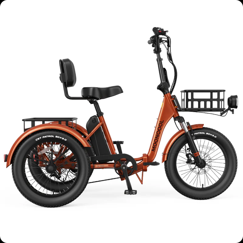✨⚡Clearance Sale🚲MOONCOOL 20" TK Pro Folding Electric |750W Motor Peak 1600W 6Speed Trike - 图片 15